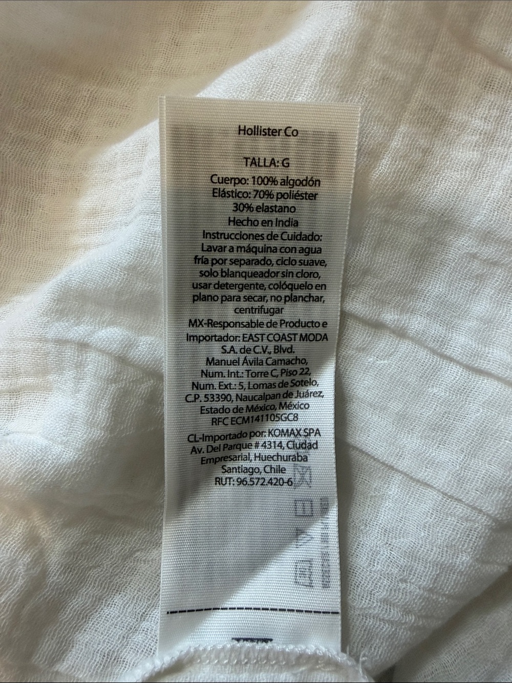 Hollister White Strapless Swim Coverup Dress - Picture 6 of 6
